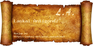 Laskai Antigoné névjegykártya